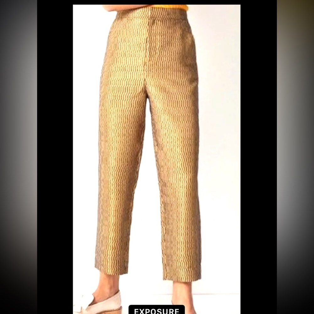 Maeve Anthropologie Melyssa Jacquard Ankle Pants, new w tags